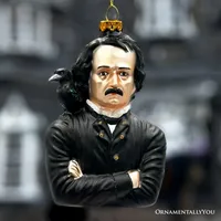 Etsy Edgar Allan Poe Glass Christmas Ornament Etsy Edgar Allan Poe Glass Christmas Ornament