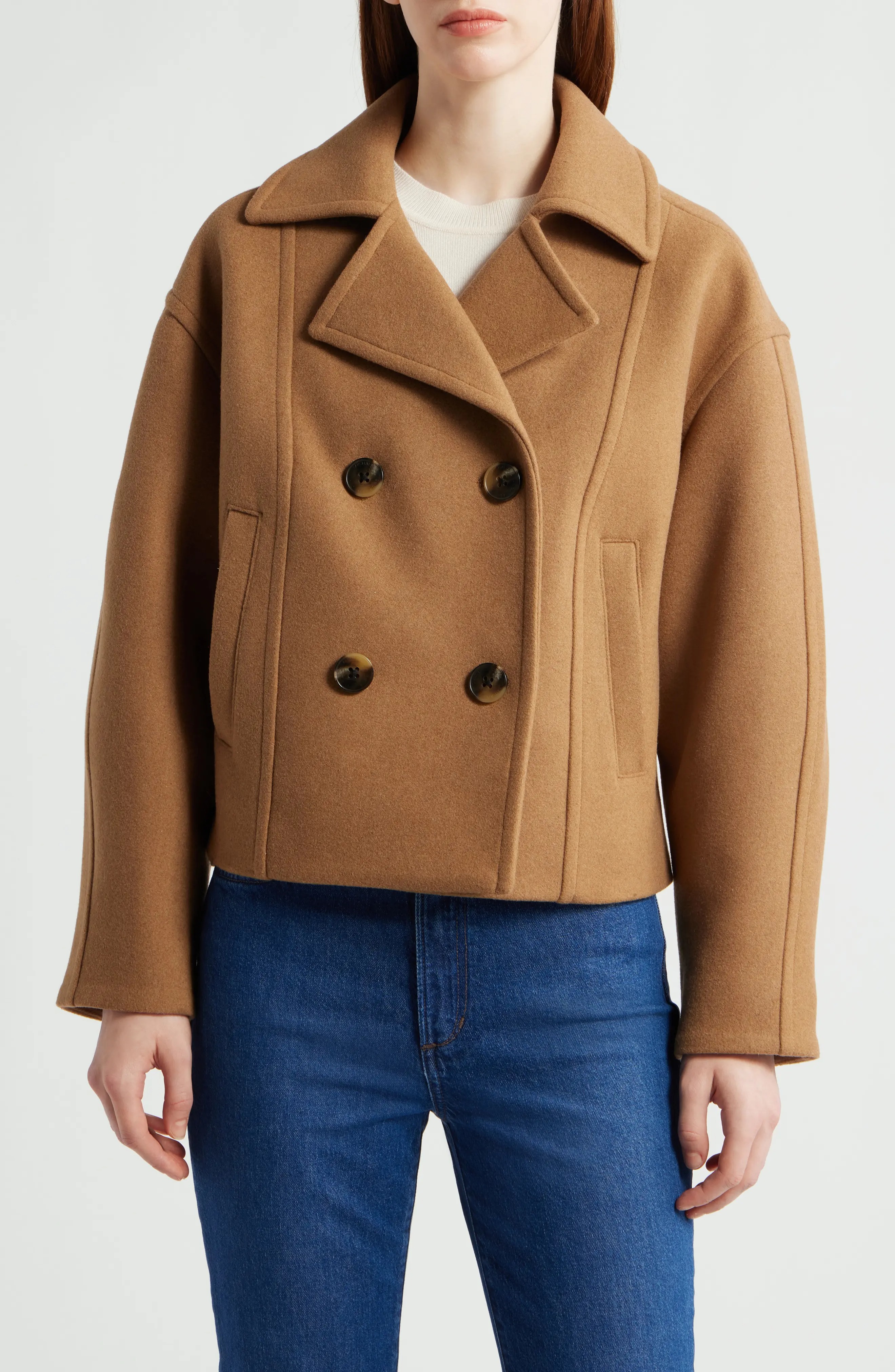 Michael Kors, Drop Shoulder Oversize Crop Coat