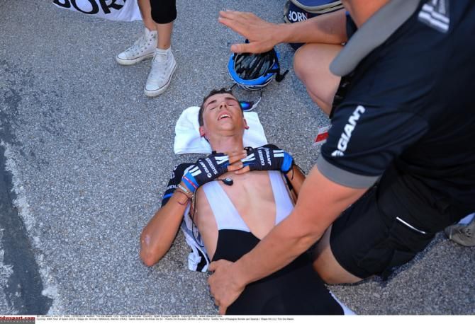 Warren Barguil (Giant-Shimano) after the tough stage