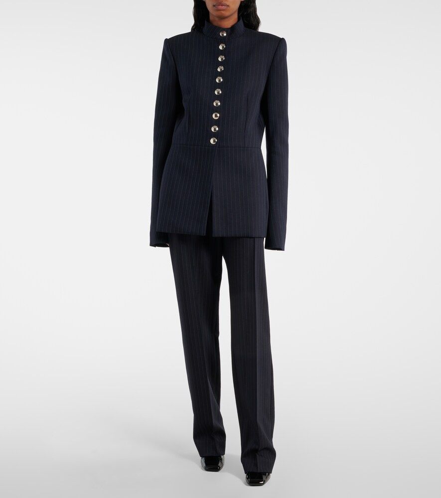 Samuel Chalk Stripe Wool-Blend Jacket
