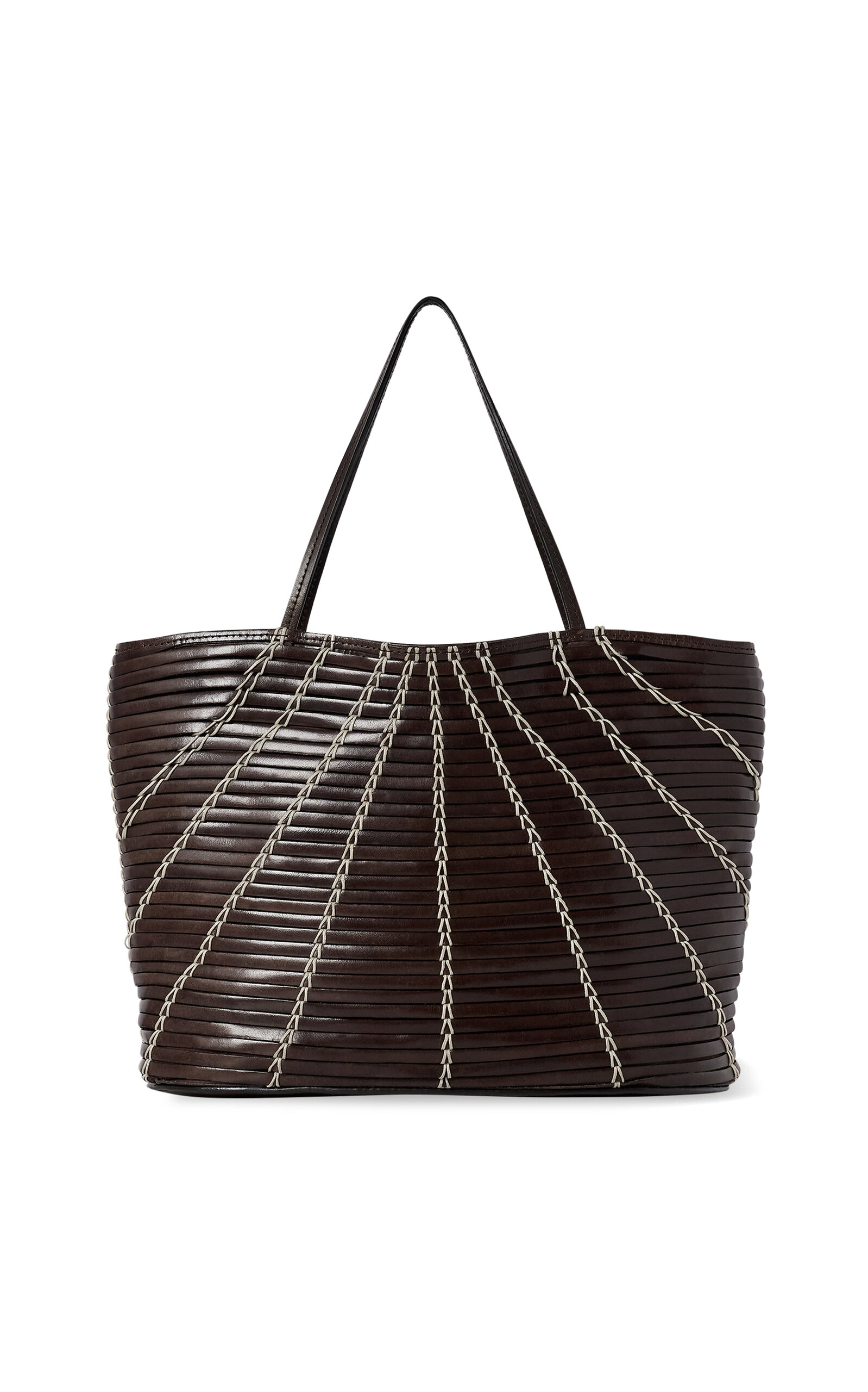 Small Alba Leather Tote Bag