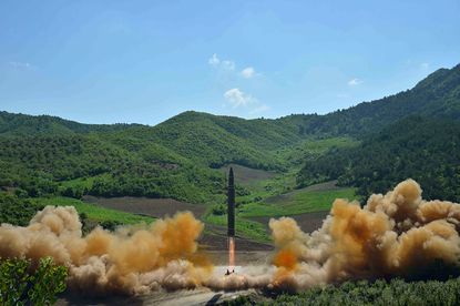 North Korea's missile launch.