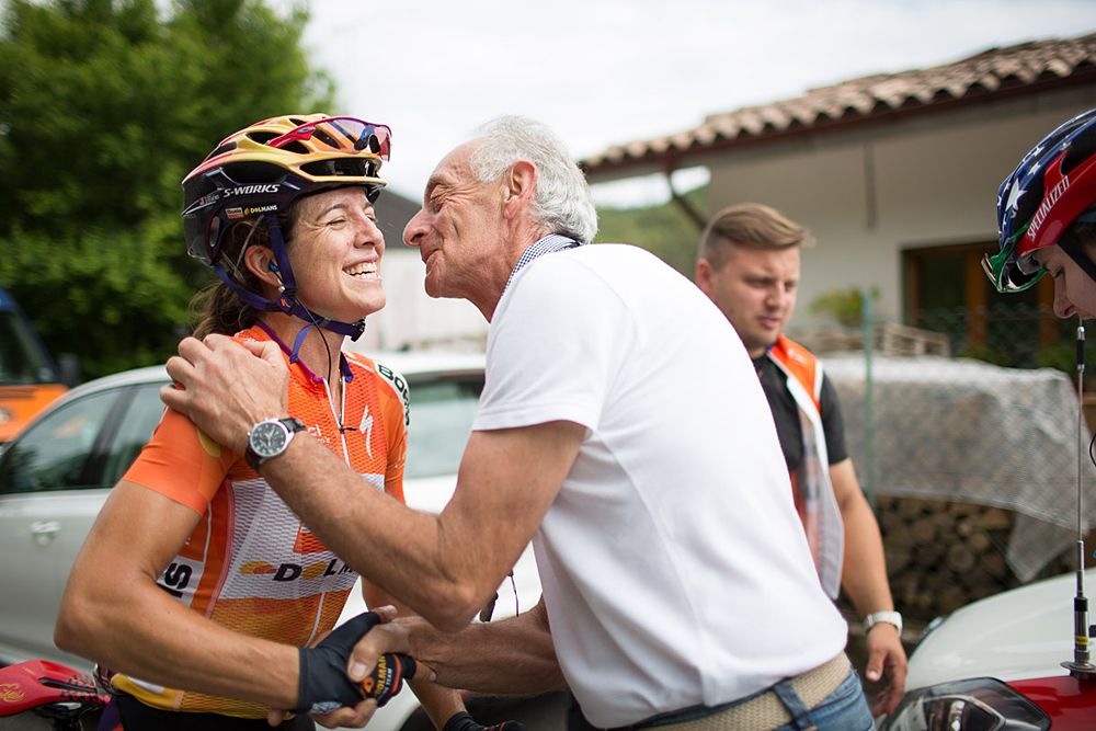 Evelyn Stevens (Boels-Dolmans) winner of stage 2 at the Giro Rosa