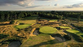 Woodhall Spa Hotchkin Course pictured from above
