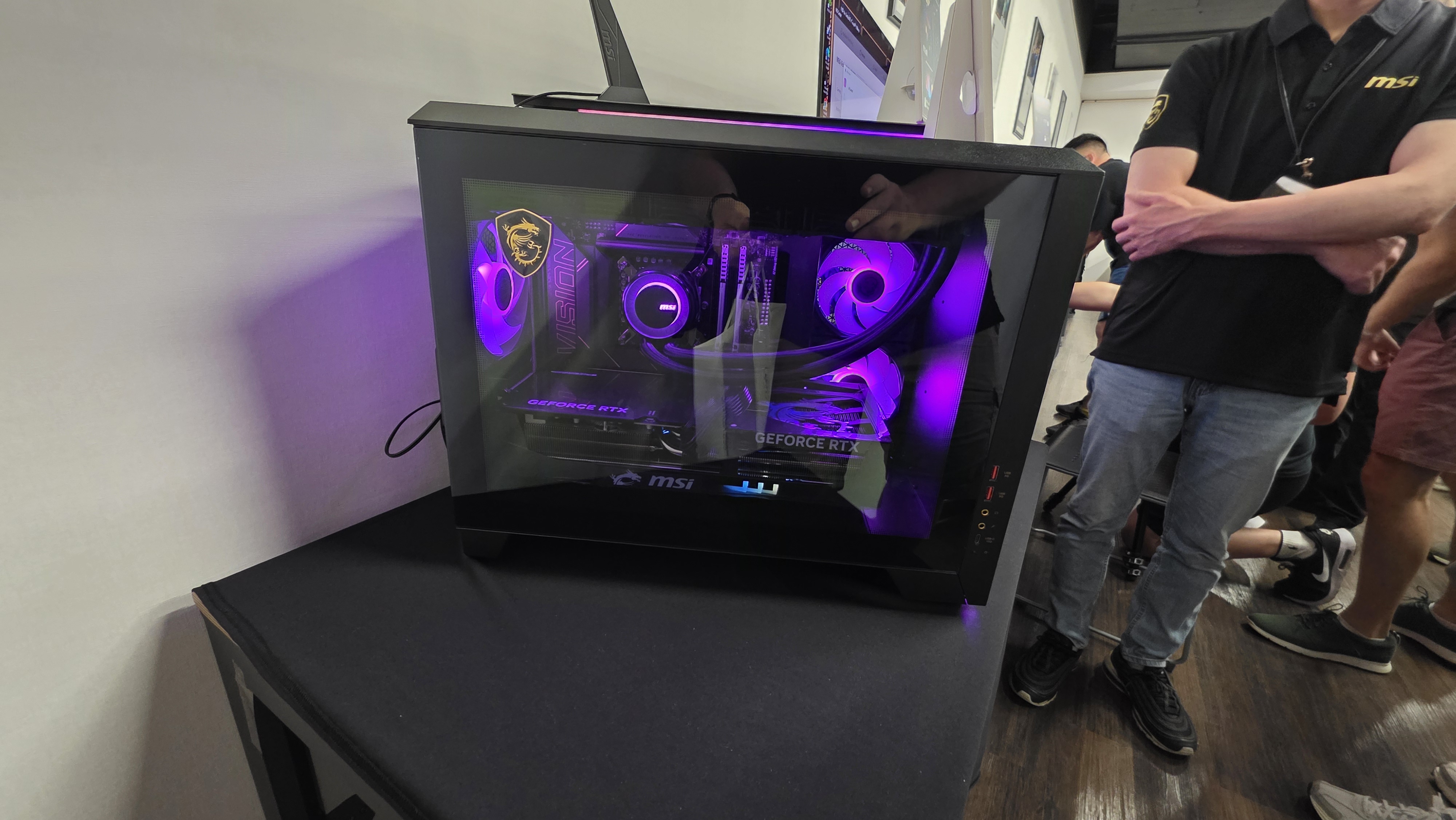MSI Vision X AI Side View