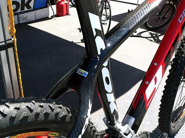 The integrated seat post design certainly leaves plenty of room for logos!