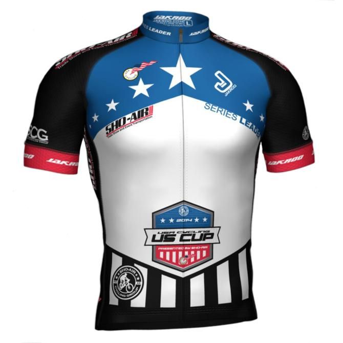 Jakroo Custom Cycling Apparel is providing the series leaders' and winners' jerseys for the 2014 USA Cycling US Cup Pro Series presented by Sho-Air Cycling Group