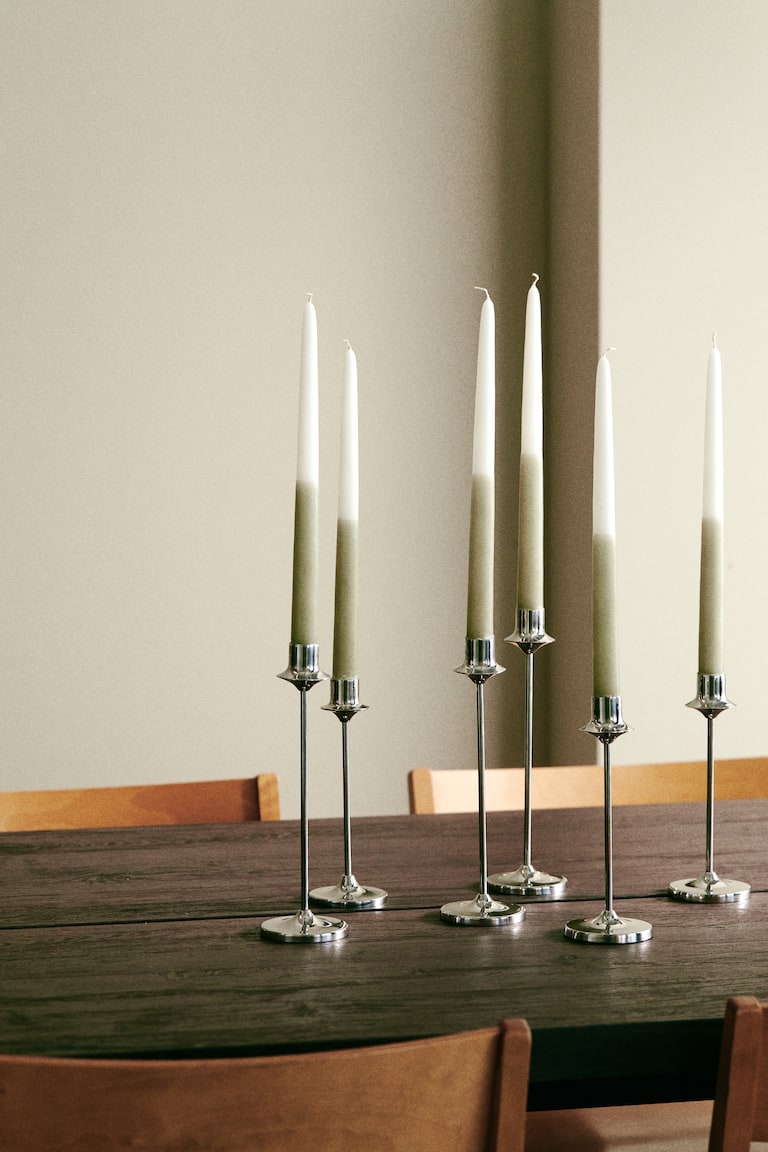 6-Pack Dip-Dye Taper Candles