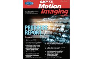 The 2018 winning design for SMPTE's "Progress Report" issue