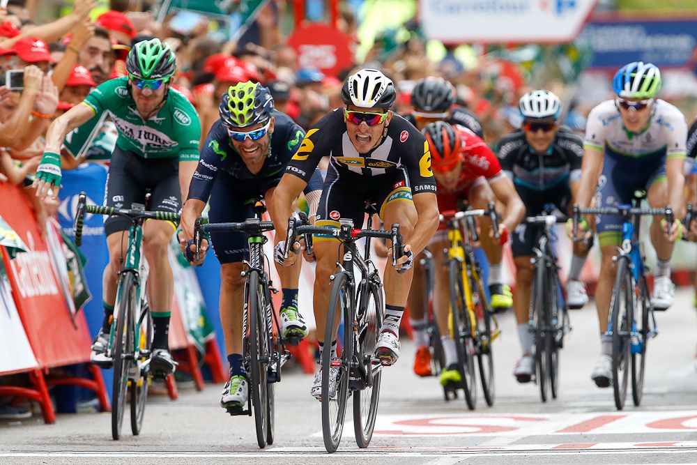 Kristian Sbaragli (MTN-Qhubeka) takes the stage 10 win.