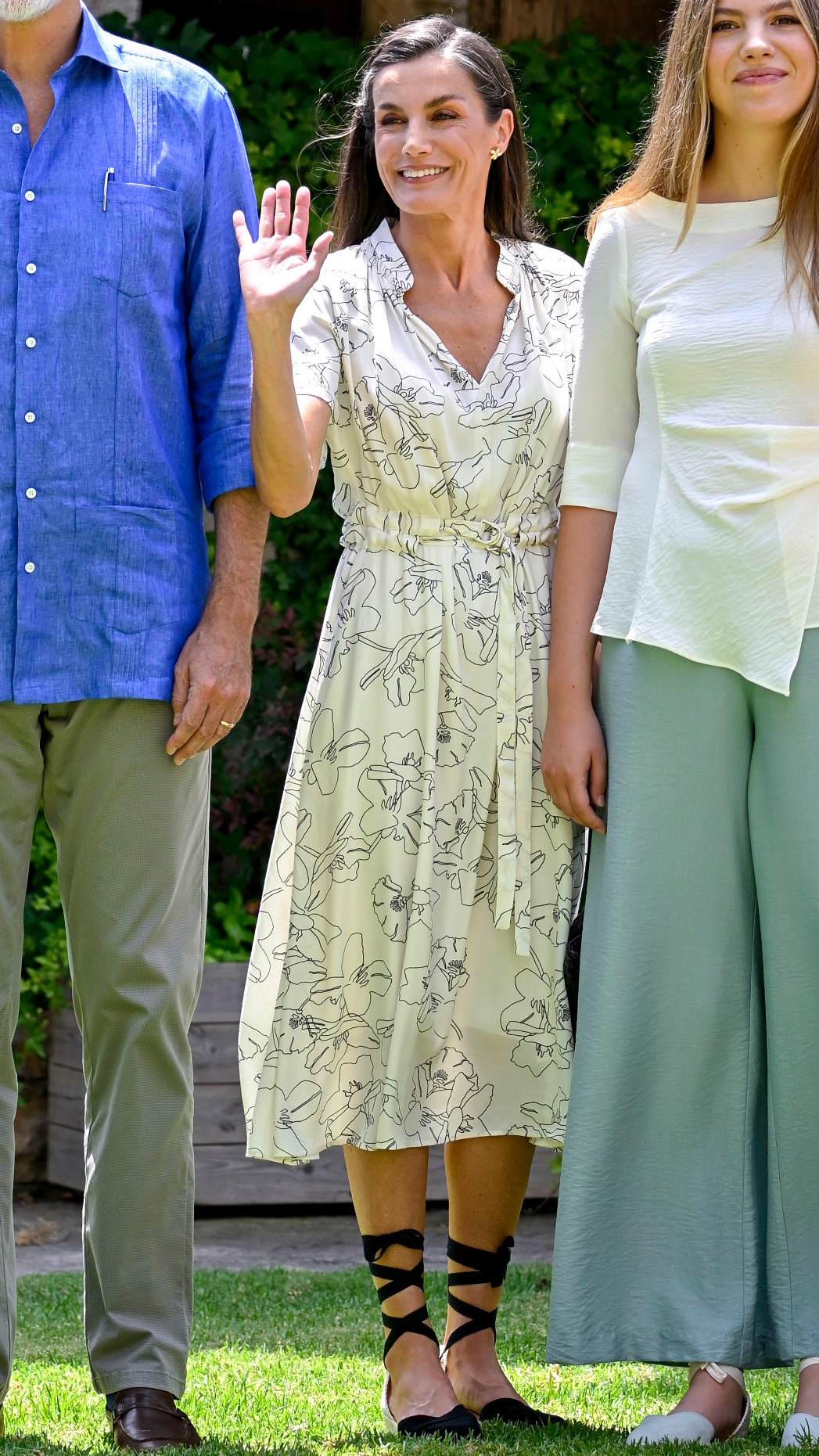 King Felipe VI of Spain, Queen Letizia of Spain and Princess Sofia of Spain attend a meeting with the Princess of Girona Foundation's youth advisory board on July 15, 2026