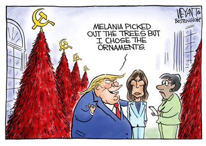U.S. Donald Melania Trump white house Christmas trees Russia collusion