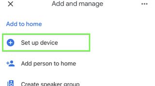 How to set up Google Chromecast — Select Set up device