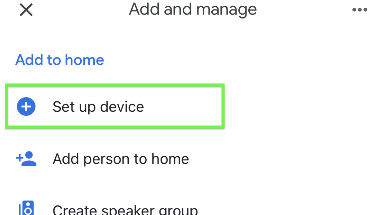 Как настроить Google Chromecast - выберите Настроить устройство.