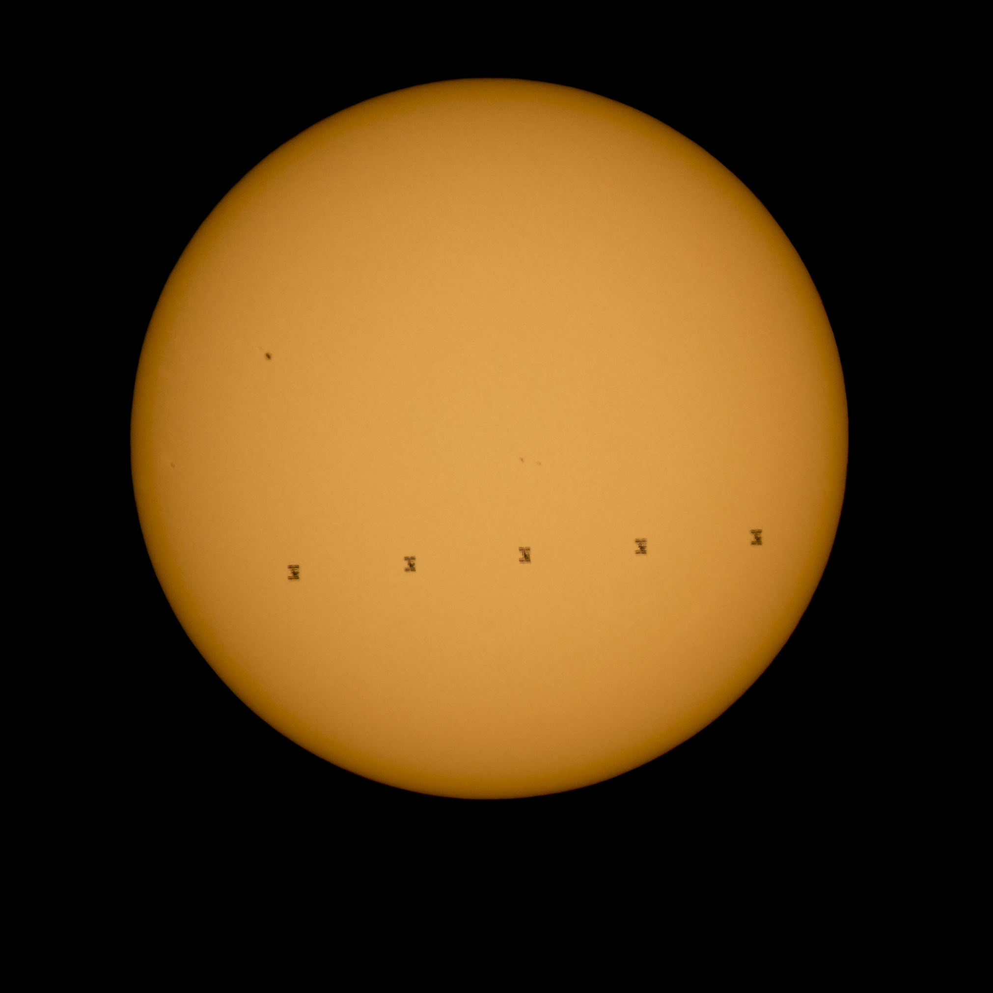 Space Station Crosses Sun&#039;s Face