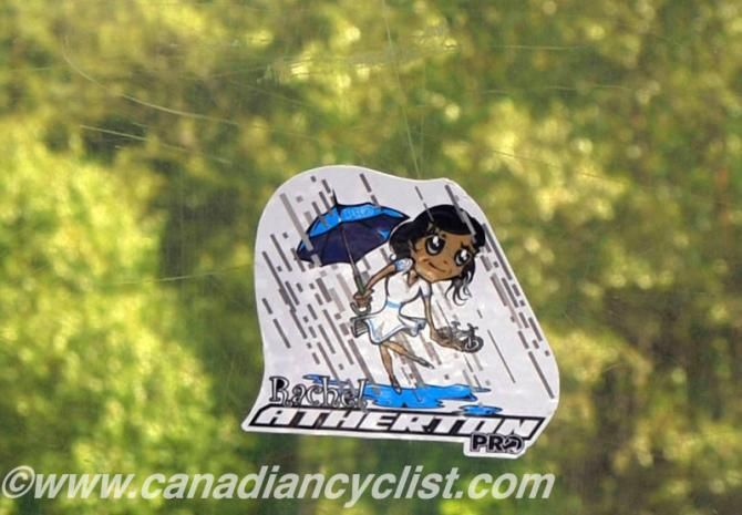 Rachel Atherton is everywhere, including the gondolas...