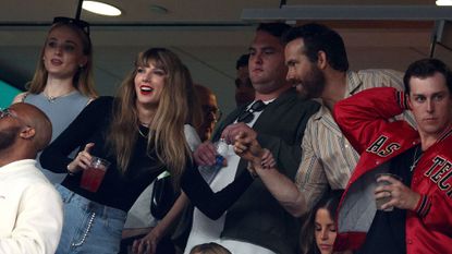 Taylor Swift and Ryan Reynolds watch a Kansas City Chiefs NFL game together