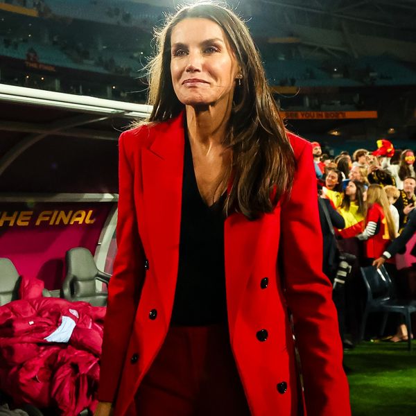 Queen Letizia Celebrated Spain's World Cup Victory in a Scarlet Hugo ...