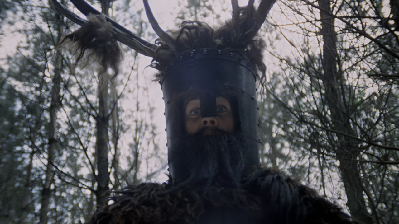 Screenshot of the main Knight who Says Ni from Monty Python and the Holy Grail