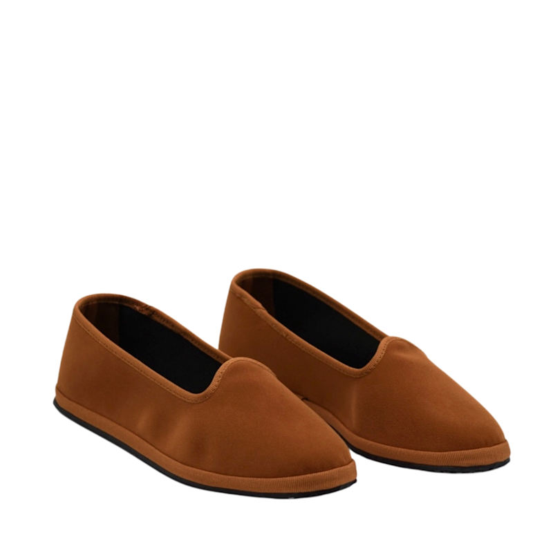 Friulane Amaretto slippers in velvet