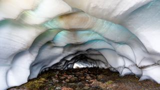 Ice cave at Mount Rainier