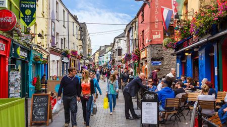 Quay Street in Galway city, Ireland