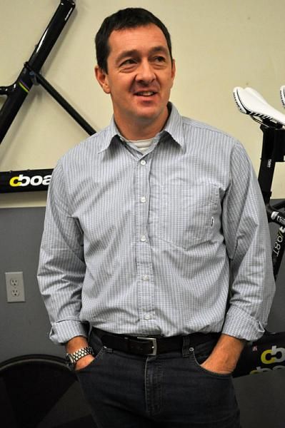 Chris Boardman was on hand to provide aero position advice for the bikes he supplies UnitedHealthcare Pro Cycling.