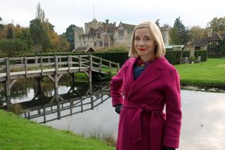 Lucy at Hever Castle Royal History’s Biggest Fibs with Lucy Worsley