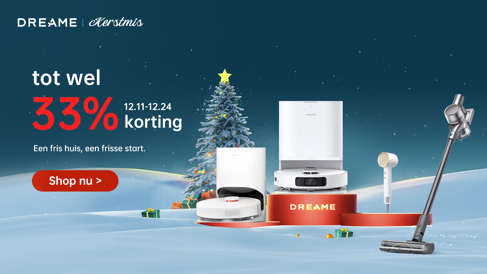 Dreame eindejaarskorting