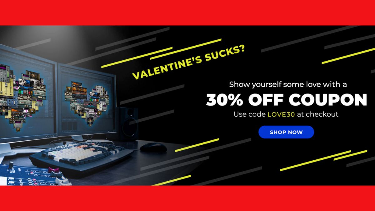 Waves is spreading the Valentine&#039;s Day love with 30% off (almost) all plugins and bundles