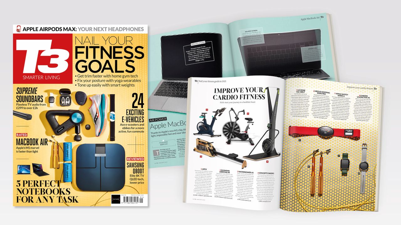 Spreads and the cover of T3 316, featuring the coverline &#039;Nail Your Fitness Goals&#039;.