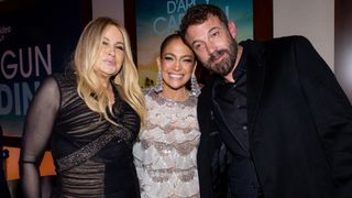 Jennifer Coolidge, Jennifer Lopez and Ben Affleck attend the after party for the Los Angeles premiere of Prime Video's 'Shotgun Wedding' on January 18, 2023 in Hollywood, California.