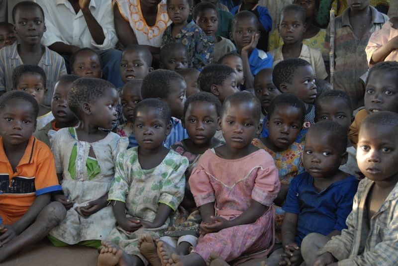 Children in a Malawi orphanage.