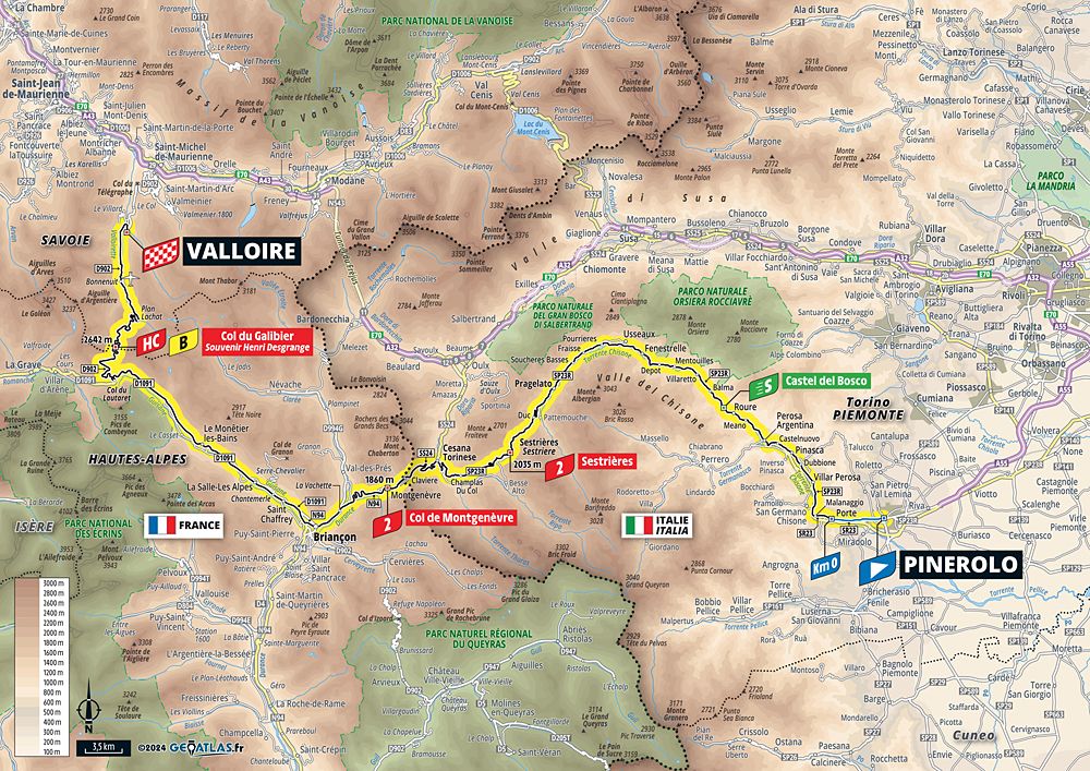 2024 Tour de France maps and profiles