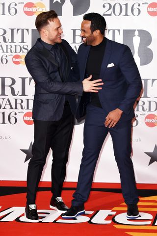 Olly Murs And Craig David At The Brit Awards 2016