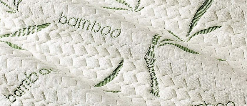 The image show a close up of the Utopia Bedding Waterproof Bamboo Mattress Protector