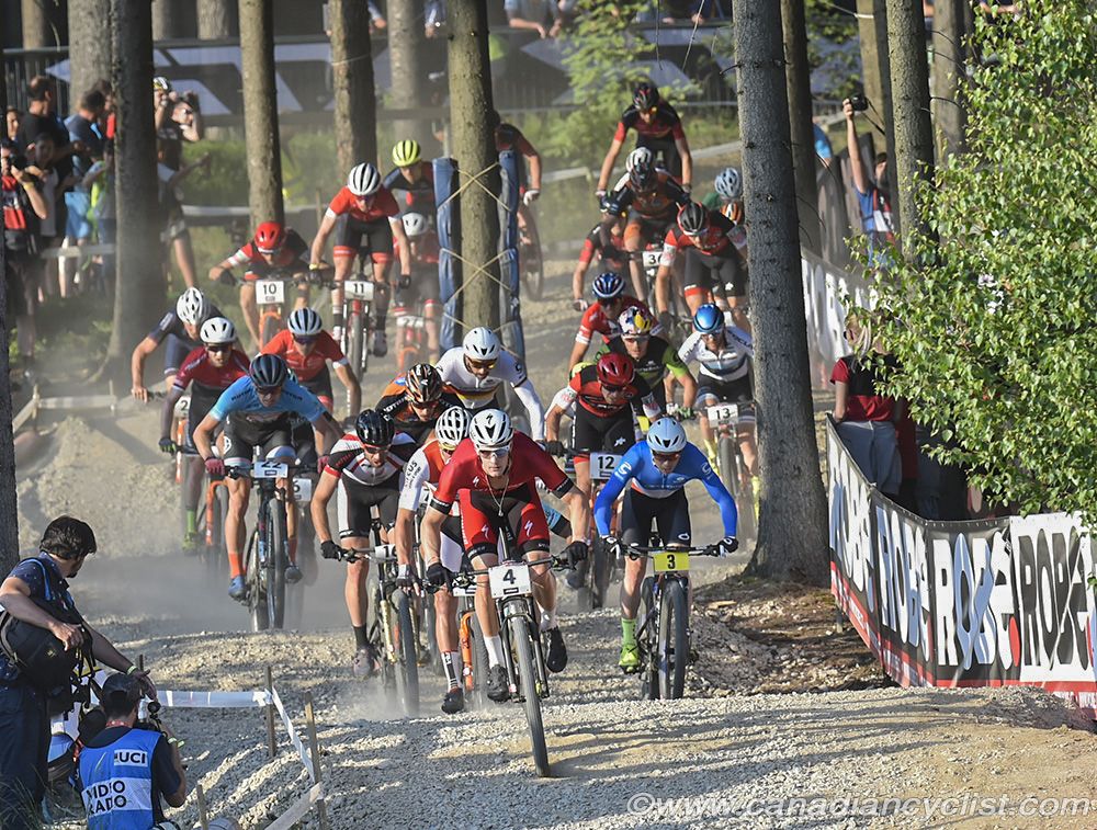 Sam Gaze (Specialized Racing) at the front