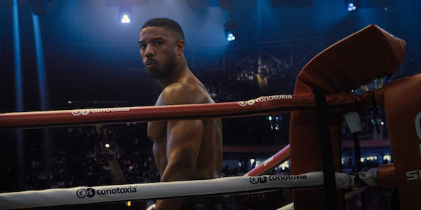 Creed II Michael B. Jordan in the boxing ring