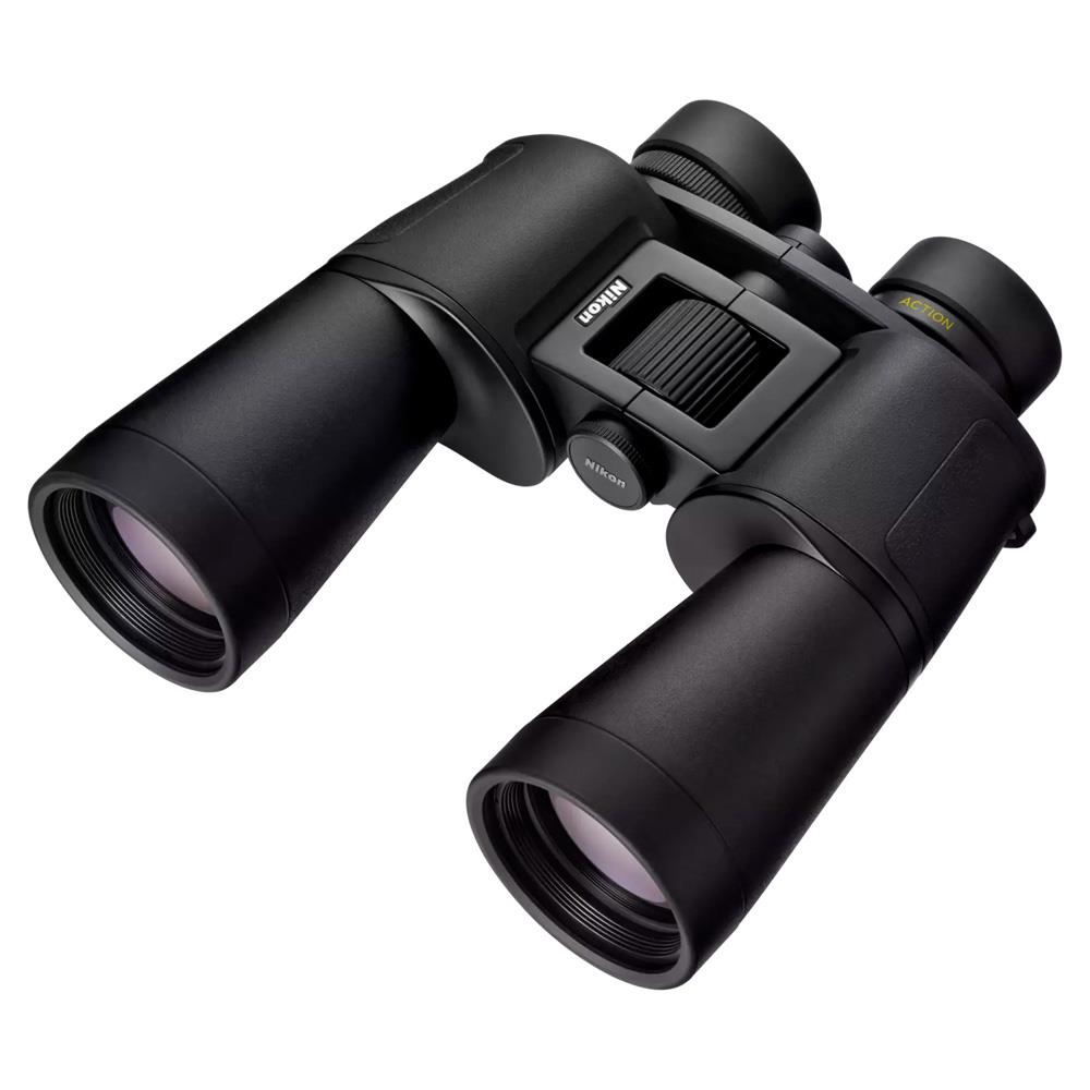 The Nikon Action 7x50 binoculars on a white background.