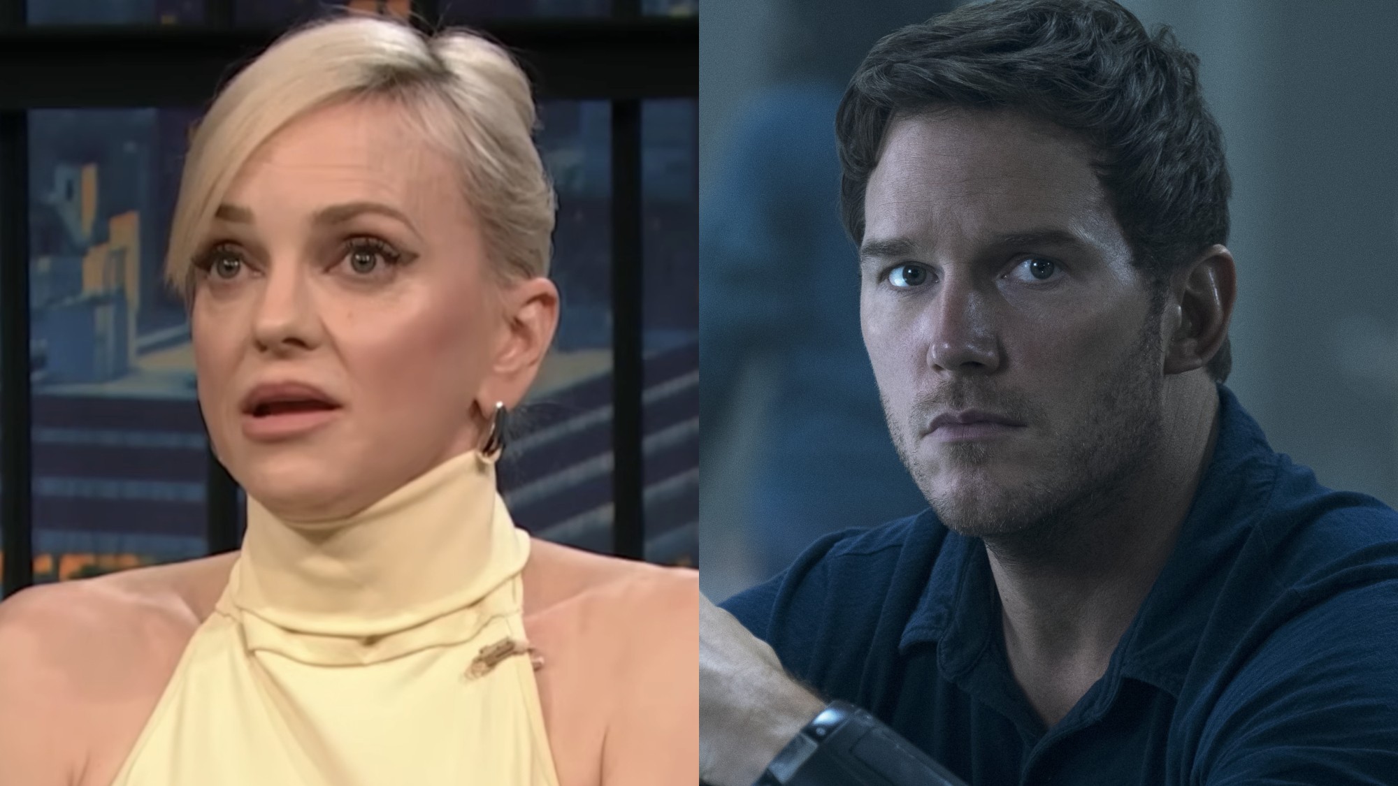 Anna Faris appears on Late Night, while Chris Pratt stars in The Tomorrow War.