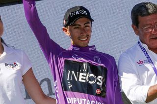 Ivan Sosa (Team Ineos) won the purple overall classification jersey
