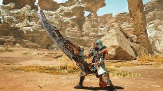 Monster Hunter Wilds greatsword demo stance