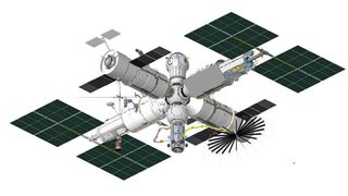 russian orbital space station