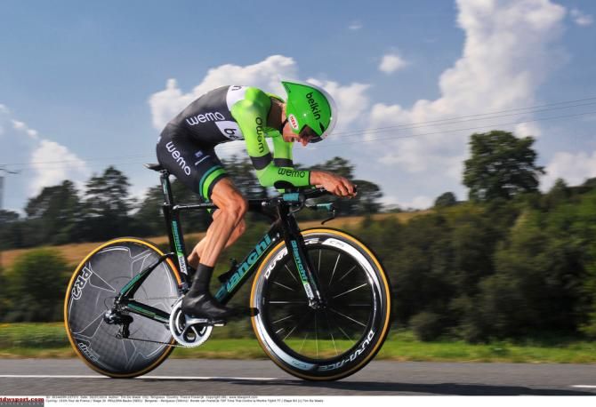 Bauke Mollema suffered after choosing a new bike for the time trial