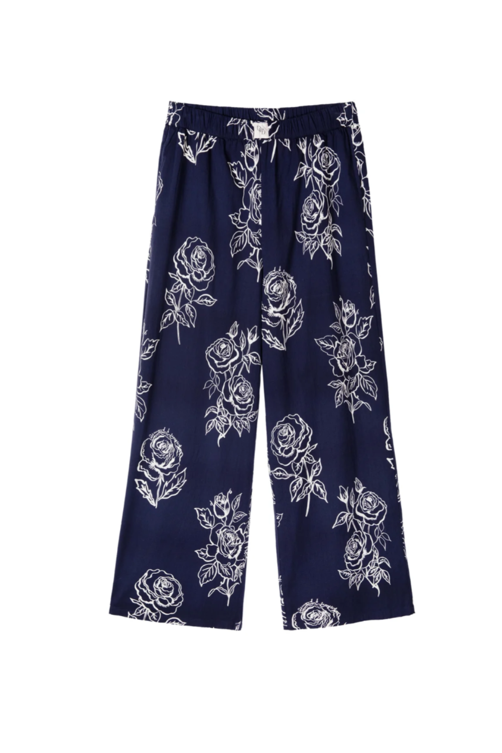 Desmond and Dempsey, 402 Posy Navy Trousers