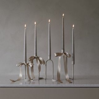 Wavy Metal Candelabra