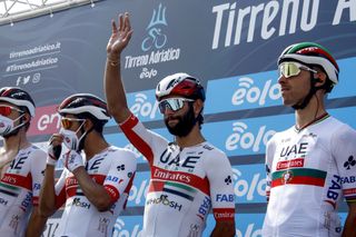 Tirreno Adriatico 2020 55th Edition 1st stage Lido di Camaiore Lido di Camaiore 133 km 07092020 Fernando Gaviria COL UAE Team Emirates photo Roberto BettiniBettiniPhoto2020