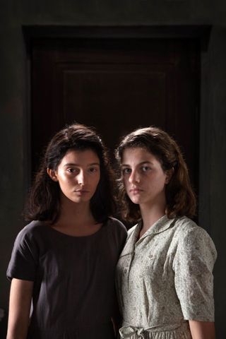 a promo shot of two girls for hbo's My Brilliant Friend