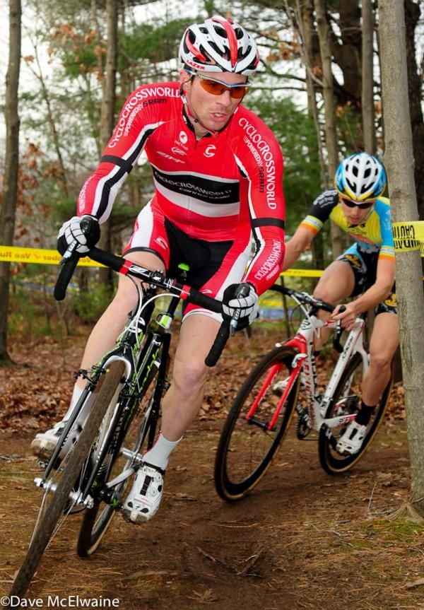 Dylan McNicholas (Cyclocrossworld.com) followed by Jerome Townsend