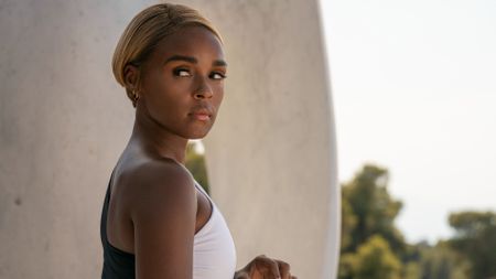 Janelle Monae as Helen in Glass Onion: A Knives Out Mystery